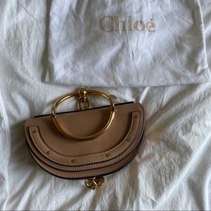 Chloe Nile leather small half circle